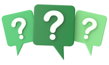 Soru işareti işareti. 3B illüstrasyon.