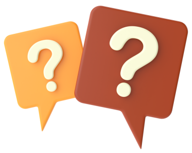 Soru işareti. Sıkça Sorulan Sorular (SSS). 3B illüstrasyon.