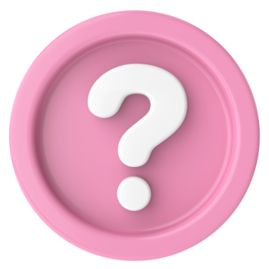 Soru işareti işareti. 3B illüstrasyon.