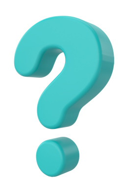 Soru işareti işareti. 3B illüstrasyon.