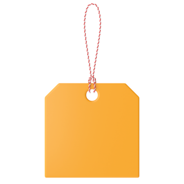 Üç boyutlu etiket. Üç boyutlu etiket. Satış etiketi.