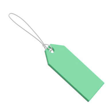 Web pankart dekorasyonu için 3B etiket.