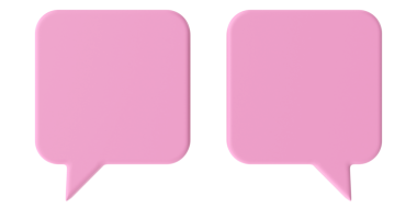 Konuşma balonu. Konuşma balonu. Mesaj kutusu. 3B illüstrasyon.