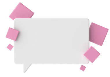 Konuşma balonu. 3B metin kutusu.