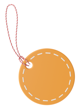 Üç boyutlu etiket. Üç boyutlu etiket. Satış etiketi.