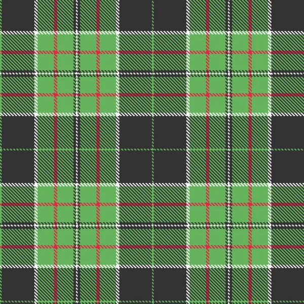 Tartan kumaş deseni. Kareli ekose vektör çizimi. İskoç tarzının kusursuz arka planı. Kağıtlar, tekstil, dekorasyon, baskılar ve ambalajlar için. Yumuşak yeşil, koyu gri, kırmızı ve beyaz