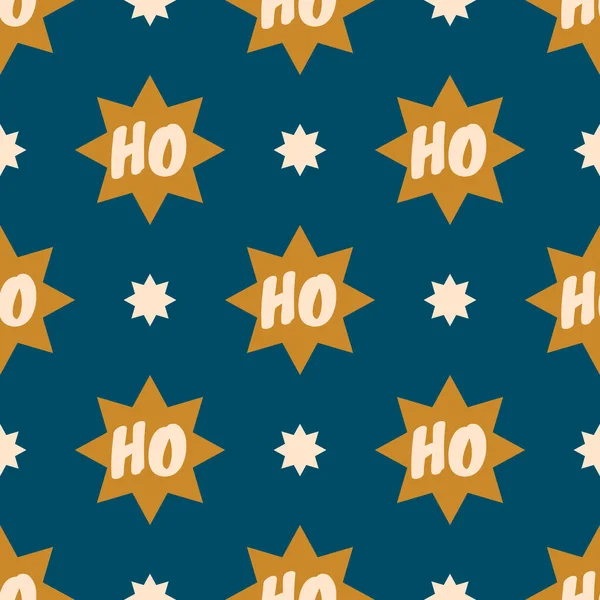 Рождественский Вектор Бесшовный Шаблон Звезды Смс Цветная Палитра Pop Art — стоковый вектор