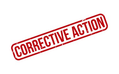 Düzeltici Eylem Lastik Damga Mühürleme Vektörü