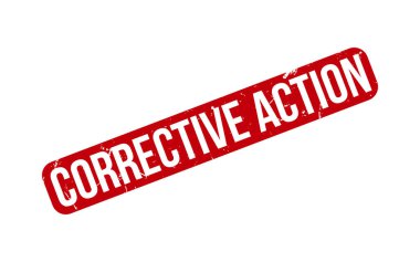 Düzeltici Eylem Lastik Damga Mühürleme Vektörü