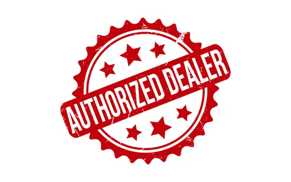 Authorized Dealer Rubber Stamp Seal Vector — Stock Vector