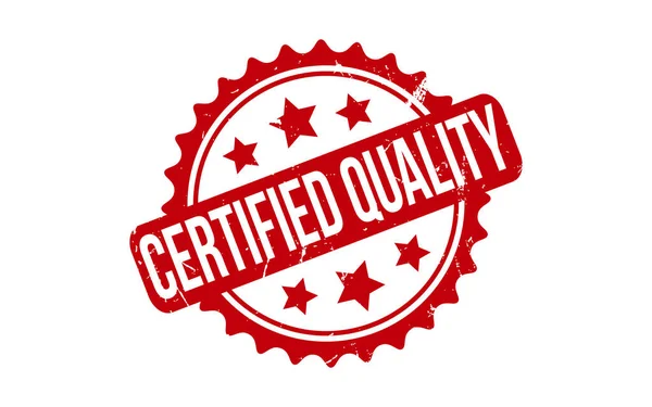 Certifikovaný Kvalitní Pryžový Razítkový Těsnící Vektor — Stockový vektor