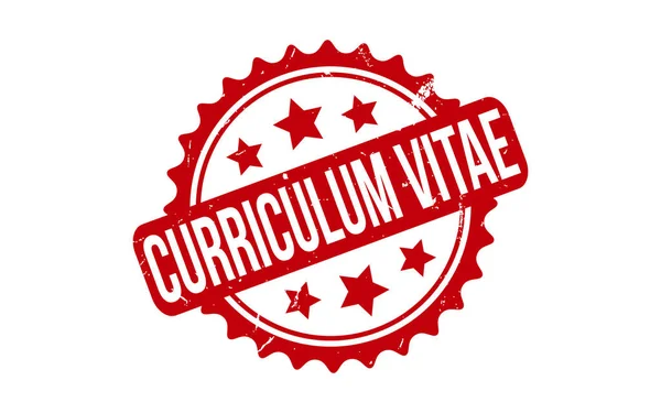 Curriculum Vitae Caoutchouc Timbre Seal Vecteur — Image vectorielle