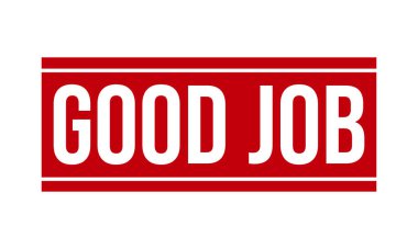 İyi İş Kauçuk Mühür Vektörü