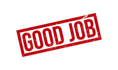 İyi İş Kauçuk Mühür Vektörü