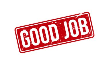 İyi İş Kauçuk Mühür Vektörü