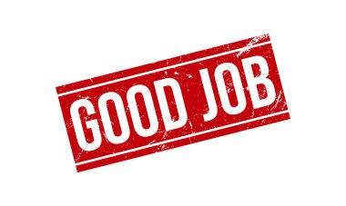 İyi İş Kauçuk Mühür Vektörü