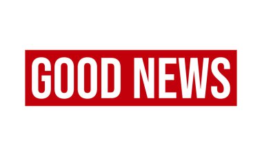 İyi Haber Lastik Damga Mühür Vektörü