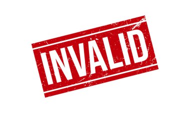 Geçersiz Kauçuk Mühür Vektörü