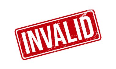 Geçersiz Kauçuk Mühür Vektörü