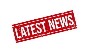 Son Haberler Lastik Damga Mühür Vektörü