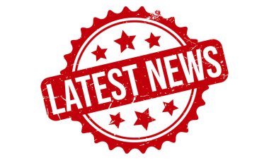 Son Haberler Lastik Damga Mühür Vektörü