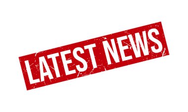 Son Haberler Lastik Damga Mühür Vektörü