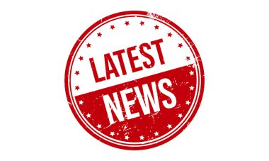 Son Haberler Lastik Damga Mühür Vektörü