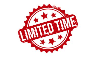 Sınırlı Zaman Kauçuğu Mühür Vektörü