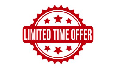 Sınırlı Zaman Teklif Kauçuk Damga Mühürleyici Vektörü