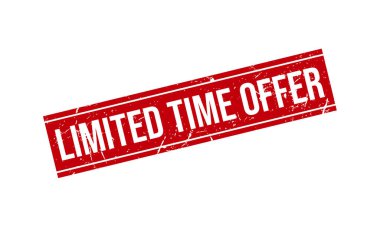 Sınırlı Zaman Teklif Kauçuk Damga Mühürleyici Vektörü