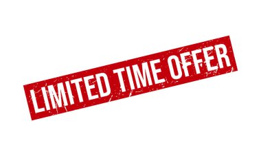 Sınırlı Zaman Teklif Kauçuk Damga Mühürleyici Vektörü