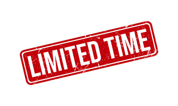 Вектор печати штампа с ограниченным временем