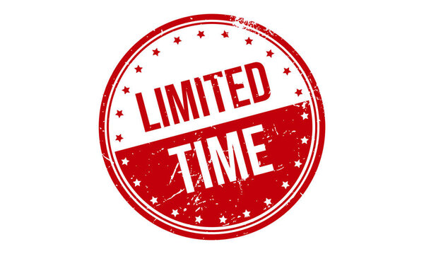 Вектор печати штампа с ограниченным временем