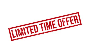 Sınırlı Zaman Teklif Kauçuk Damga Mühürleyici Vektörü