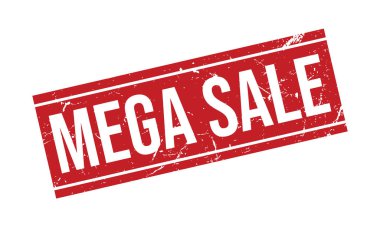 Mega Satış Kauçuk Damga Mührü Vektörü