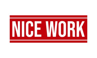 İyi iş Kauçuk Mühür Vektörü