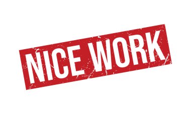 İyi iş Kauçuk Mühür Vektörü