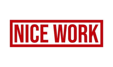 İyi iş Kauçuk Mühür Vektörü