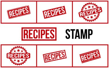 Tarifler Lastik Damga Ayarlama Vektörü