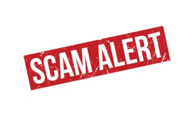 Dolandırıcılık Uyarısı Lastik Damga Mühür Vektörü