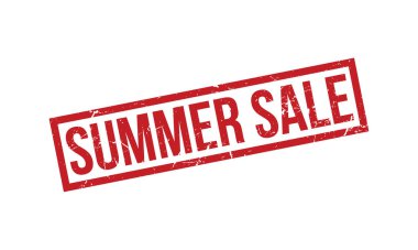 Yaz İndirimi Kauçuk Mühür Vektörü