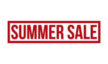 Yaz İndirimi Kauçuk Mühür Vektörü