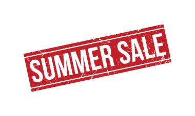 Yaz İndirimi Kauçuk Mühür Vektörü