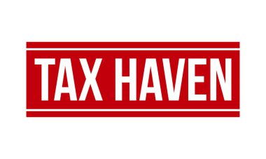Vergi Haven Lastik Damga Mührü Vektörü