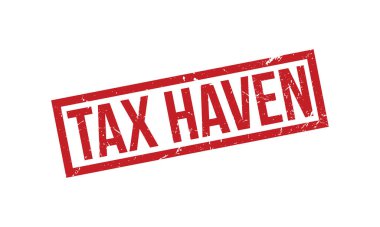 Vergi Haven Lastik Damga Mührü Vektörü