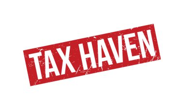 Vergi Haven Lastik Damga Mührü Vektörü