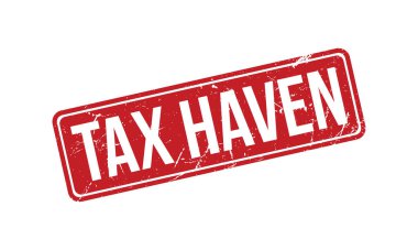 Vergi Haven Lastik Damga Mührü Vektörü