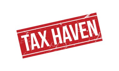 Vergi Haven Lastik Damga Mührü Vektörü