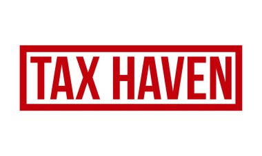 Vergi Haven Lastik Damga Mührü Vektörü