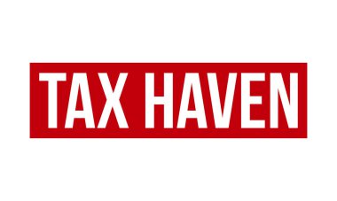 Vergi Haven Lastik Damga Mührü Vektörü